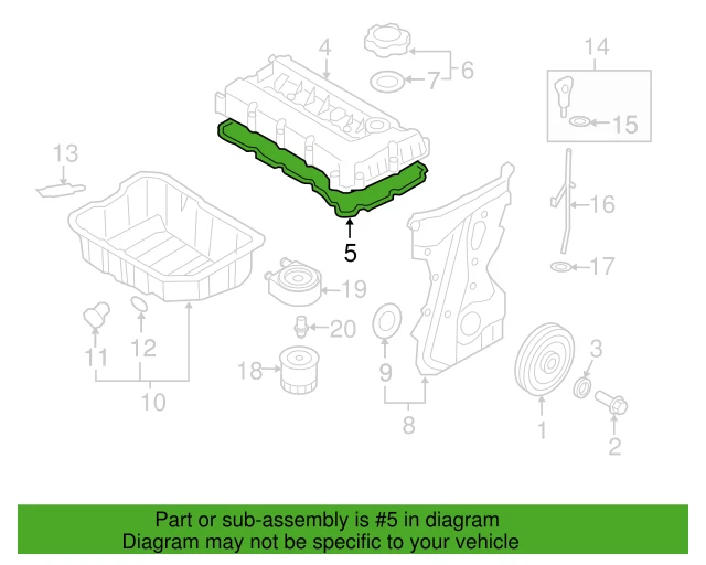 ⭐GENUINE⭐ Valve Cover Gasket for 2011-2016 Sonata Tucson Optima Sorento Sportage — 第 4/4 张图片