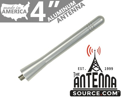 **SHORT** 4'' ALUMINUM SILVER ANTENNA MAST-FITS: 2007-2009 Pontiac Torrent