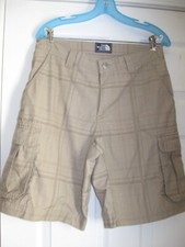 The North Face Mens Tribe Cargo Shorts Dune Beige Plaid Size 32 NWT