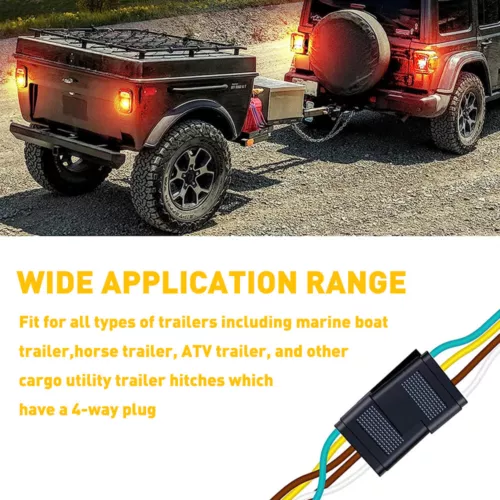 Rear Led Submersible Trailer Tail Lights Kit Boat Marker Truck Waterproof new - Picture 18 of 72