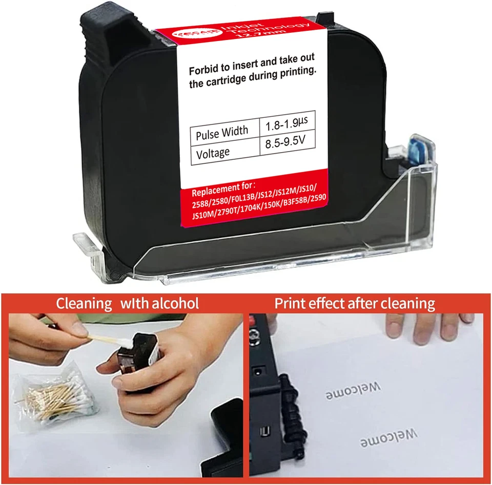 Original Ink Cartridge Fast Dry Ink cartridge for Handheld Inkjet Printer - Image 3 of 4