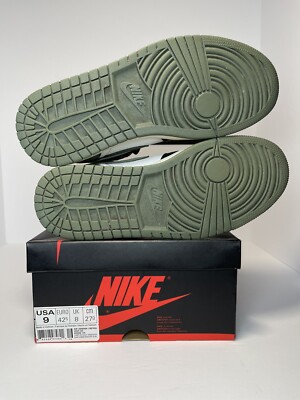 Nike Air Jordan 1 Retro High Clay Green Size 9 555088-135 Nike Air Jordan 1 Retro High Clay Green Size 9 555088-135