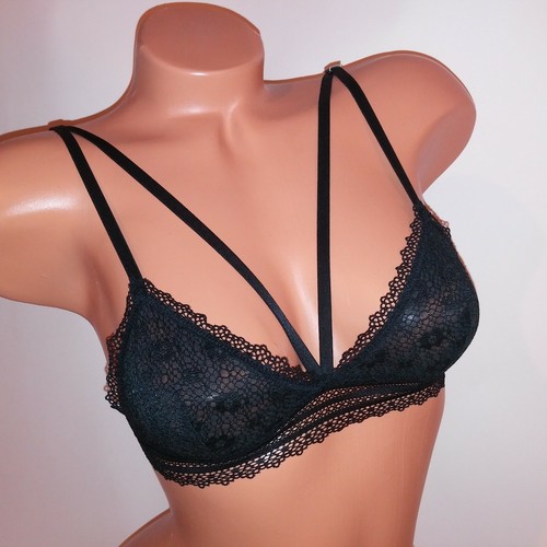 Victoria Secret Bralette Bra Daisy Lace Strappy Unlined Wireless Strappy - Picture 14 of 52