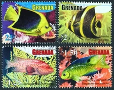 GRENADA 2010 Fish, Coral, Marine Life Mint NH (Lot#B179)