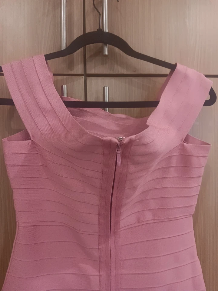Vestido rosa de spandex para mujer talla M/L - Imagen 3 de 4