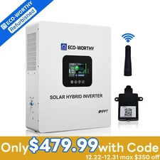 5KW 48V Solar Hybrid Inverter 100A MPPT Charge Controller  Certified Refurbished