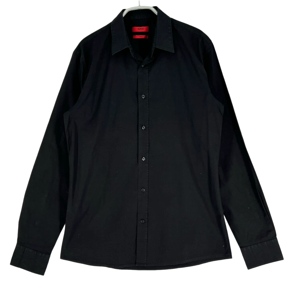Chemise Homme Hugo Boss Taille 38 Col 15 Pouces - Bleu Clair - Coton - Occasion Très Bon état