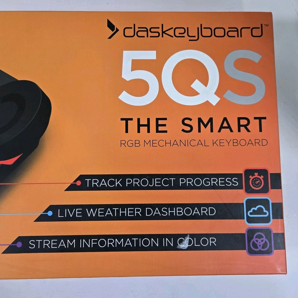Das Keyboard 5QS Smart RGB Programmable Mechanical Keyboard - Work & Gaming- NEW - Image 2 of 4