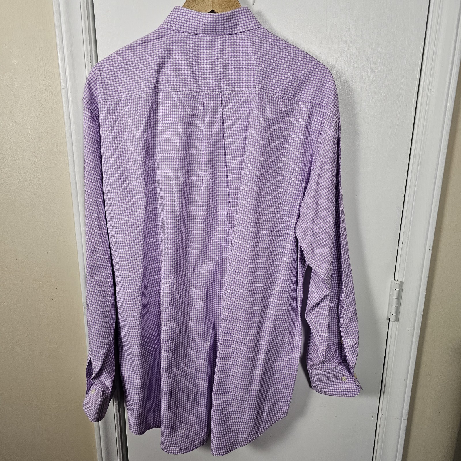 Peter Millar Gingham Button Down Dress Shirt Mens… - image 5