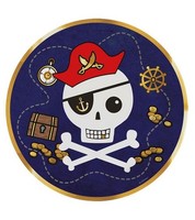 Party Deko Teller Partyteller Pirates Map Pirat 8 Teller 23 Cm Neu Ovp