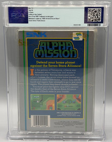 Alpha Mission Nintendo NES Round SOQ Sealed New PSA 7.0 B+ Graded NOT WATA SNK
