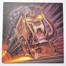 MOTORHEAD Orgasmatron LP vinyl SIGNED AUTOGRAPH by Lemmy Phil RACC COA