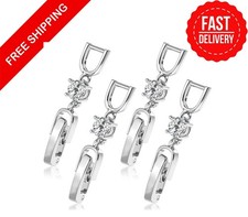 4 Pcs Necklace Bracelet Extenders Foldover Extension Jewelry Clasps for Bracelet