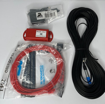 Avtech Room Alert 3E Environment Monitor RA3E w/ AC Power Adapter and 25' Sensor