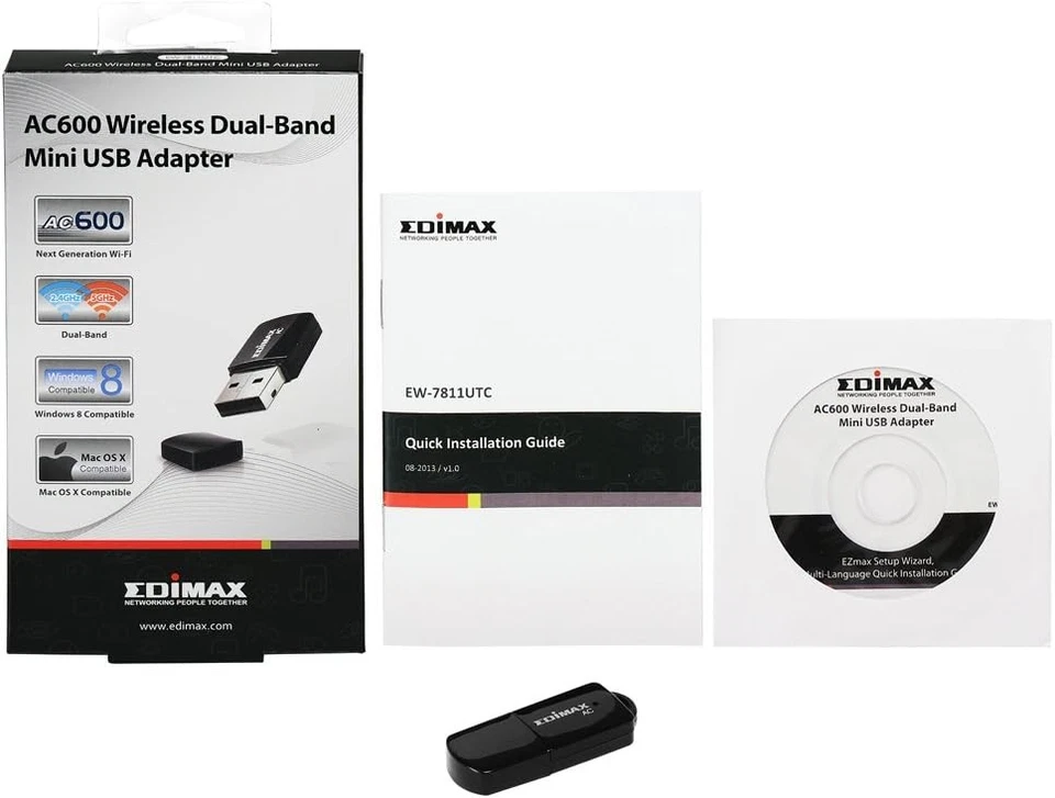 Edimax EW-7811UTC - AC600 Dual-Band WLAN Mini-USB-Adapter - Bild 3 von 4