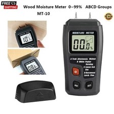 Wood Moisture Meter Hygrometer LCD Timber Damp Detector Logs Moisture Meter AAA