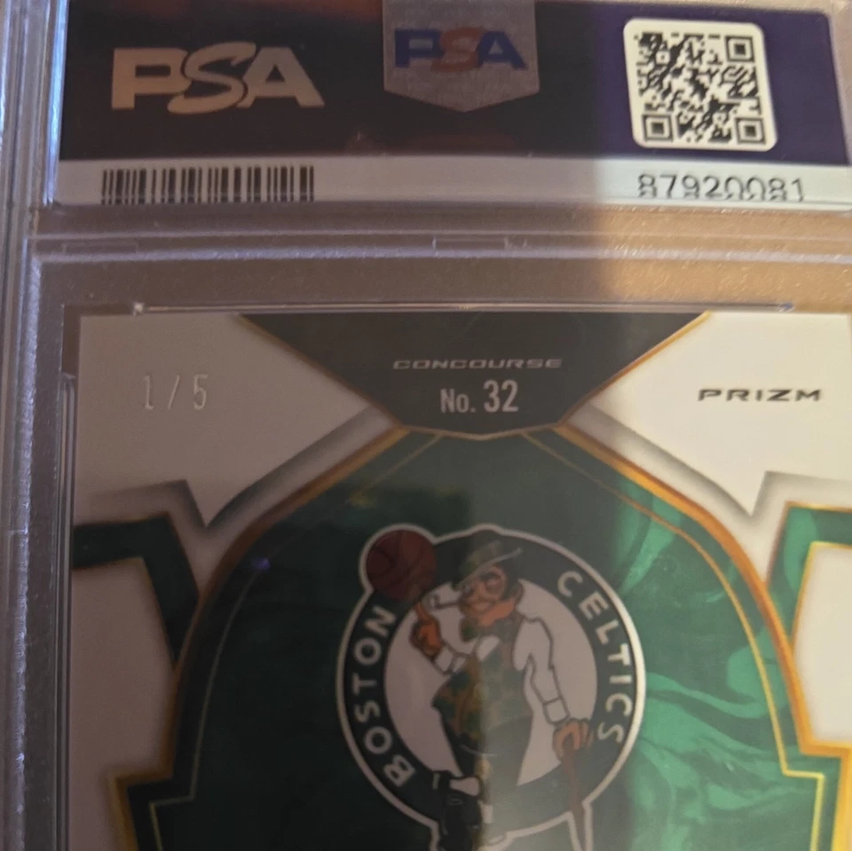 2022-23 Panini Select - Jaylen Brown NEON PURPLE PULSAR FOTL 1/5 PSA 10 - Image 4 of 4