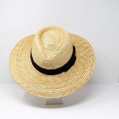 Brixton Joanna Straw Woven Weave Ribbon Trim Sun Hat Accessory Honey Small