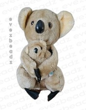 EvezBeadz Vtg 1978 R. Dakin Nature Babies Koala Mom Hugs Baby Stuffed Animal Set