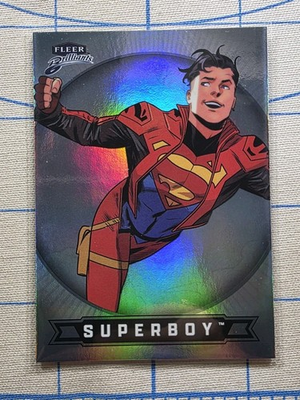 #ad Fleer Brilliants Superman Superboy Conner Kent #16 Regular Base Card $0.99
