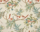 COVINGTON EMILIA MULTI RED GREEN BIRDS FLORAL MULTIPURPOSE FABRIC BY YARD 54"W