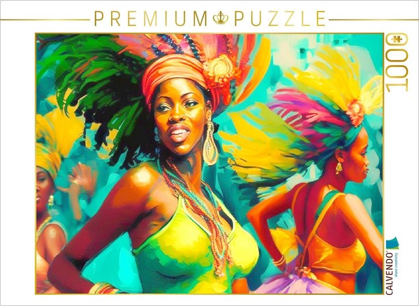 Calvendo Puzzle Caribbean Beauty Dancing | 1000 Pieces, Finished Size 25.2 × 18.-image