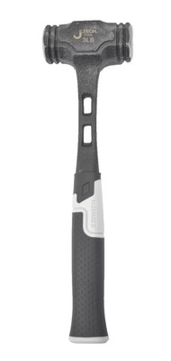JeTech Tool 3lbs Octagonal Head Hammer 13'' Ergonomic Grip Gray/Black Genuine