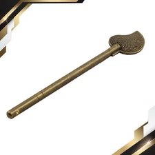 Household Metal Leaf Style Cabinet Key Latch Door Bolt Locking Pin Bronze