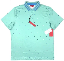 Redvanly Mens Langham Polo Shirt Size XL Performance Golf Short Sleeve Green