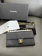 Chanel Wallet On Chain WOC Pearl Handle Bag Black Lambskin Quilted [Duties Paid]