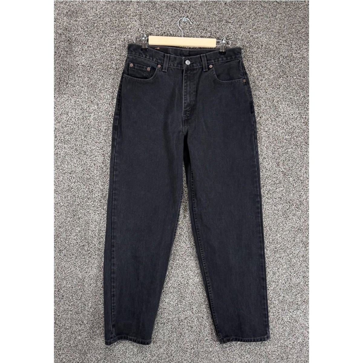 Vintage Levis 560 Loose Straight Jeans Womens 12 Mis M (30/30) Black Made In USA