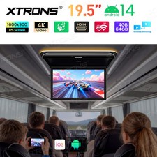 Produktbild - 19,5" Auto FHD Deckenmonitor Android 14 8-Kern 4+64GB HDMI UHD 4K Video IPS WiFi