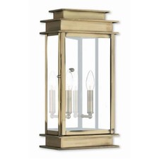 Princeton 2018-01 Antique Brass Wall Lantern  19 x 9.5 in.