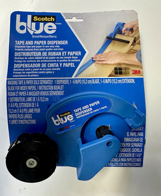 NEW 3M ScotchBlue Masking & Painter s Tape Dispenser , Fits 12  Masking Paper