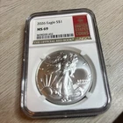 2026 (W) $1 1-oz American Silver Eagle NGC MS69 Red label