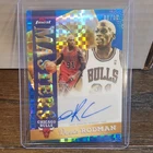 Topps Finest Masters Auto Dennis Rodman Bulls Blue X-Fractor MA-DR /99