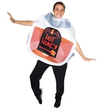 Hauntlook Hot Honey Jar Costume Adult One Size Unisex Food Costume Silly