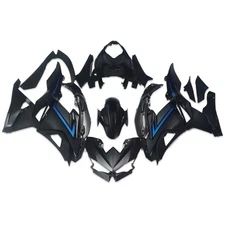 FUC Injection Black Blue Fairing Fit for Kawasaki NINJA 500 2024-2025 z024
