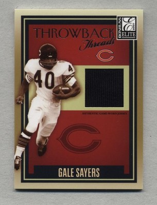 2007 Donruss Elite Throwback Threads Gale Sayers Jersey (Bears) # 62/249