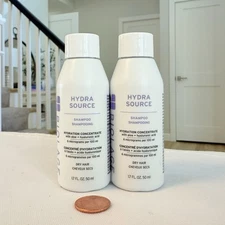 2 Biolage Hydra Source Shampoo Hydration Concentrate 1.7 oz/ 50ml Ea Travel Size