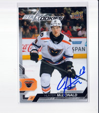 HUNTER MCDONALD autographed '24/25 Upper Deck AHL card LEHIGH VALLEY PHANTOMS
