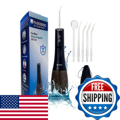 Flossdoc Water Flosser For Teeth Tonsil Stone Remover 400Ml Tank Ipx8