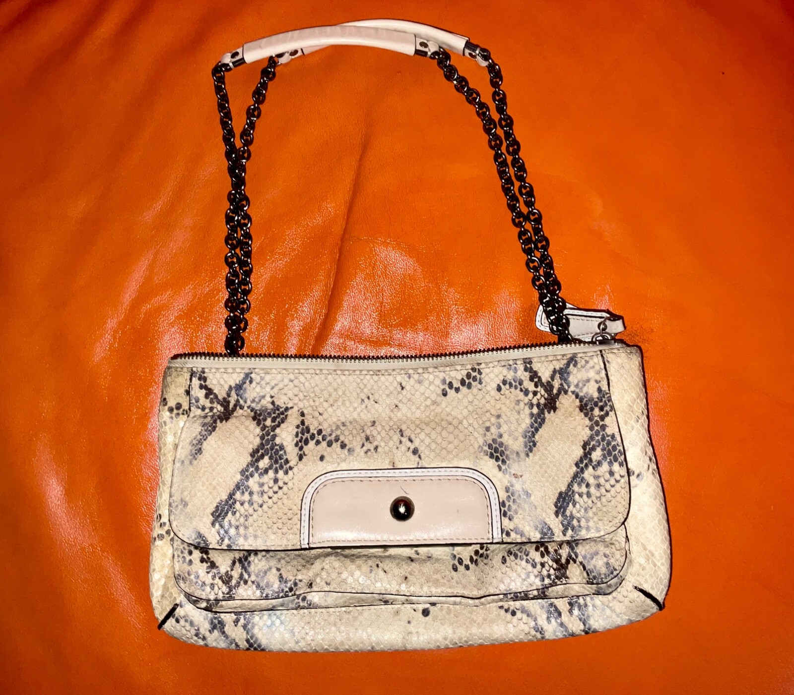 COACH Embossed Python RARE Exotic Snakeprint Kris… - image 7