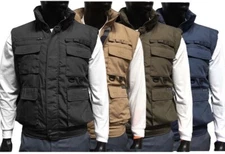 Men’s & Big Men’s Multiple Pocket Water Resistant Poplin Shell Padded Vest