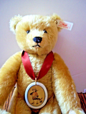 QVC Steiff Teddy DELIGHTED Mohair Bear Large Pendant I2  LE 7500 #06574