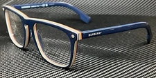 BURBERRY BE2340 3799 Blue Square Rectangle Men's 56 mm Eyeglasses