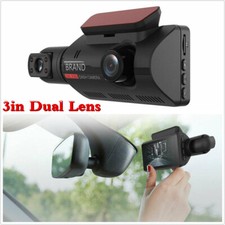 1080P FHD Car Dash Cam Video Recorder Night Vision Dual Lens DVR Cycle Recording