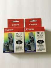 Lot of 2 Canon BCI-21 Black Ink Cartridge