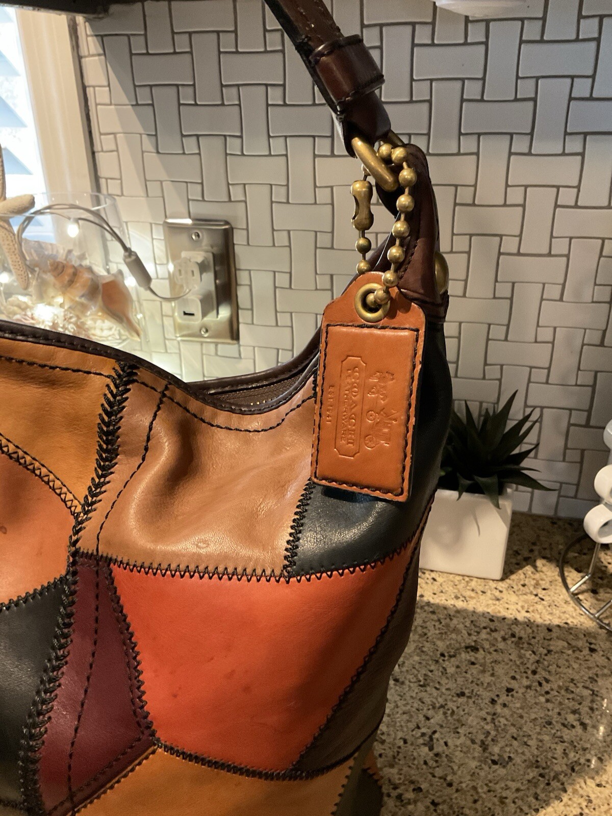 Coach PATCHWORK Leather Large Duffle Bleecker Bag… - image 3