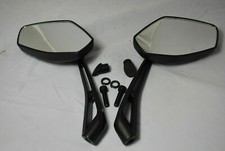 E MARKED PAIR MIRRORS BIKE MOTORCYCLE SCOOTER QUAD SPORTS RIGHT LEFT THREAD 8 10